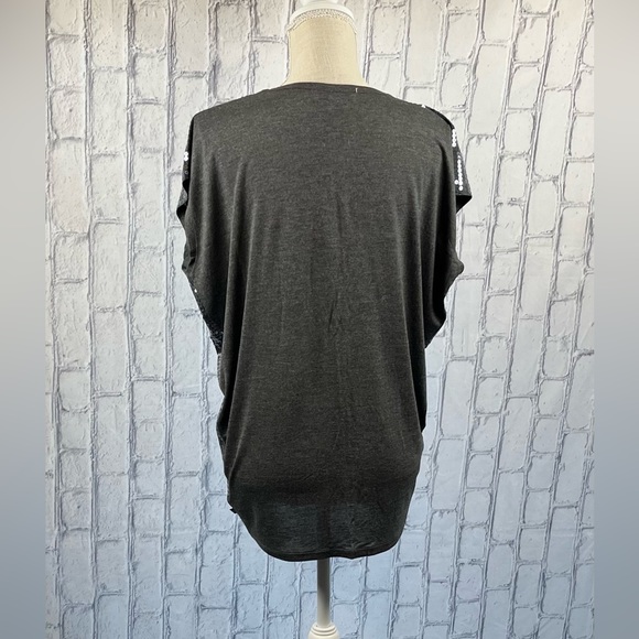 Michael Michael Kors Size:L Women Sleevless Sequins Top Charcoal NWOT - Picture 9 of 9